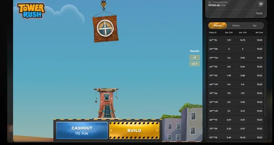 Tower Rush gameplay round